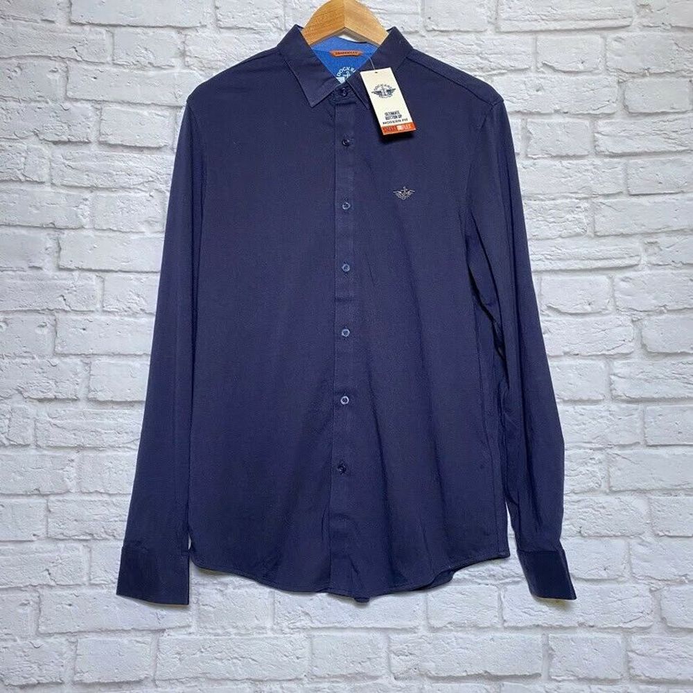 Dockers Mens Smart 360 Flex Button Down Shirt M